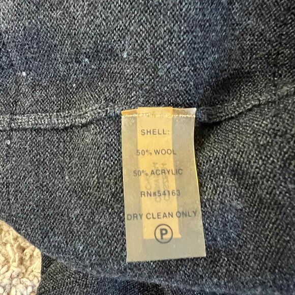 Calvin Klein Charcoal Gray crew wool blend sweater dress with details size XS - Picture 4 of 14